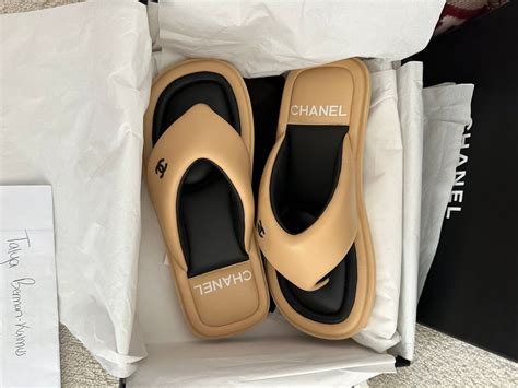 chanel flop|Chanel flip flops for women.